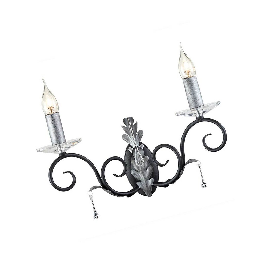 Seinävalaisin Elstead Lighting Amarilli AML2-BLK-SILVER hinta ja tiedot | Seinävalaisimet | hobbyhall.fi