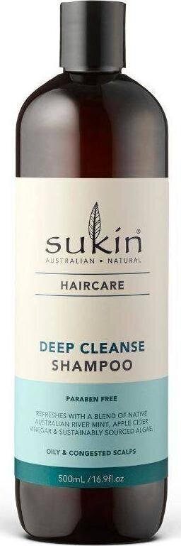 Syväpuhdistava shampoo Sukin, 500 ml hinta ja tiedot | Shampoot | hobbyhall.fi