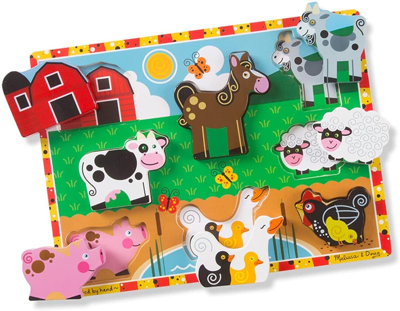 Palapeli, maatila, Melissa & Doug hinta ja tiedot | Vauvan lelut | hobbyhall.fi