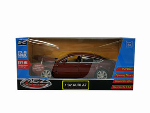 Auto MSZ Audi A7, 1:32 hinta ja tiedot | Poikien lelut | hobbyhall.fi