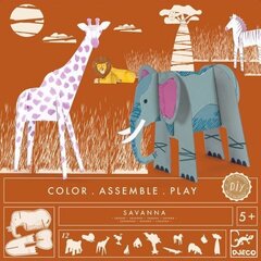 Color-assemble-play -Savannin eläimet hinta ja tiedot | Kehittävät lelut | hobbyhall.fi