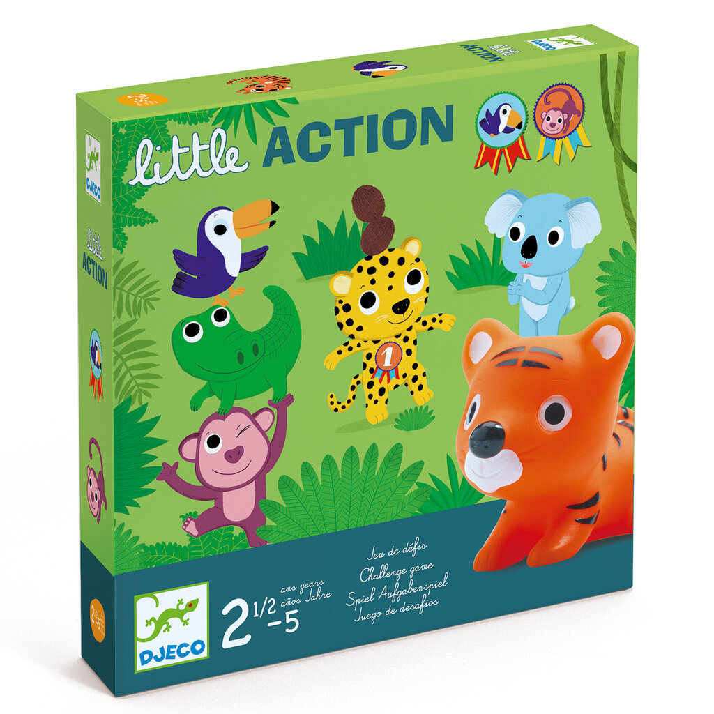 Lautapeli pienille -Little Action- Jungle, Djeco DJ08557 hinta ja tiedot | Lautapelit ja älypelit | hobbyhall.fi