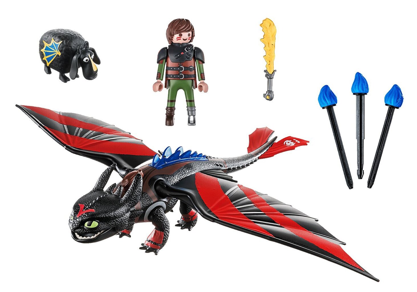 70727 PLAYMOBIL® Dragons Dragon Race: Hikka ja hampaaton hinta ja tiedot | LEGOT ja rakennuslelut | hobbyhall.fi