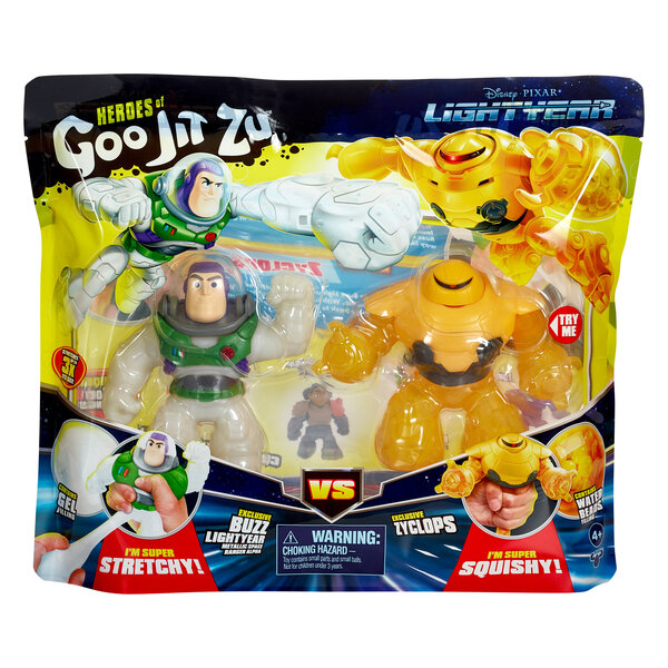 Busz Lightyear vs Cyclops Goo Jit Zu setti, 2 kpl