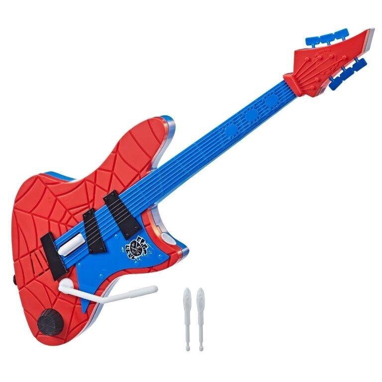 Musikaalinen kitaralelu musiikkitehosteilla SPIDER-MAN hinta ja tiedot | Kehittävät lelut | hobbyhall.fi