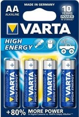 Varta High Energy AA / R6 4 kpl. hinta ja tiedot | Paristot | hobbyhall.fi