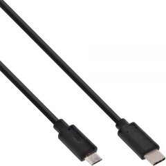 InLine USB-C - microUSB 1 metri (35741) hinta ja tiedot | Puhelinkaapelit | hobbyhall.fi