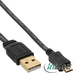 InLine USB-A - MicroUSB 2 metriä (31720F) hinta ja tiedot | Puhelinkaapelit | hobbyhall.fi