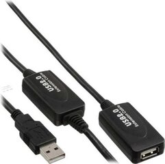 InLine USB-A - USB-A 25 metriä (34614I) hinta ja tiedot | Adapterit | hobbyhall.fi