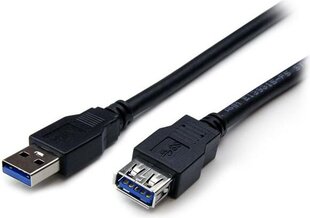 StarTech USB-A – USB-A 2 metriä (USB3SEXT2MBK) hinta ja tiedot | Adapterit | hobbyhall.fi