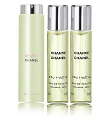 Hajuvesi Chanel Chance Eau Fraiche EDT naisille 3 x 20 ml hinta ja tiedot | Naisten hajuvedet | hobbyhall.fi