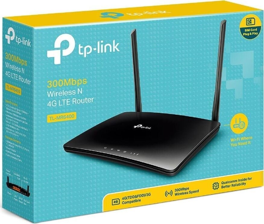 TP-LINK 300Mbps Wireless N 4G LTE Router hinta ja tiedot | Reitittimet ja modeemit | hobbyhall.fi