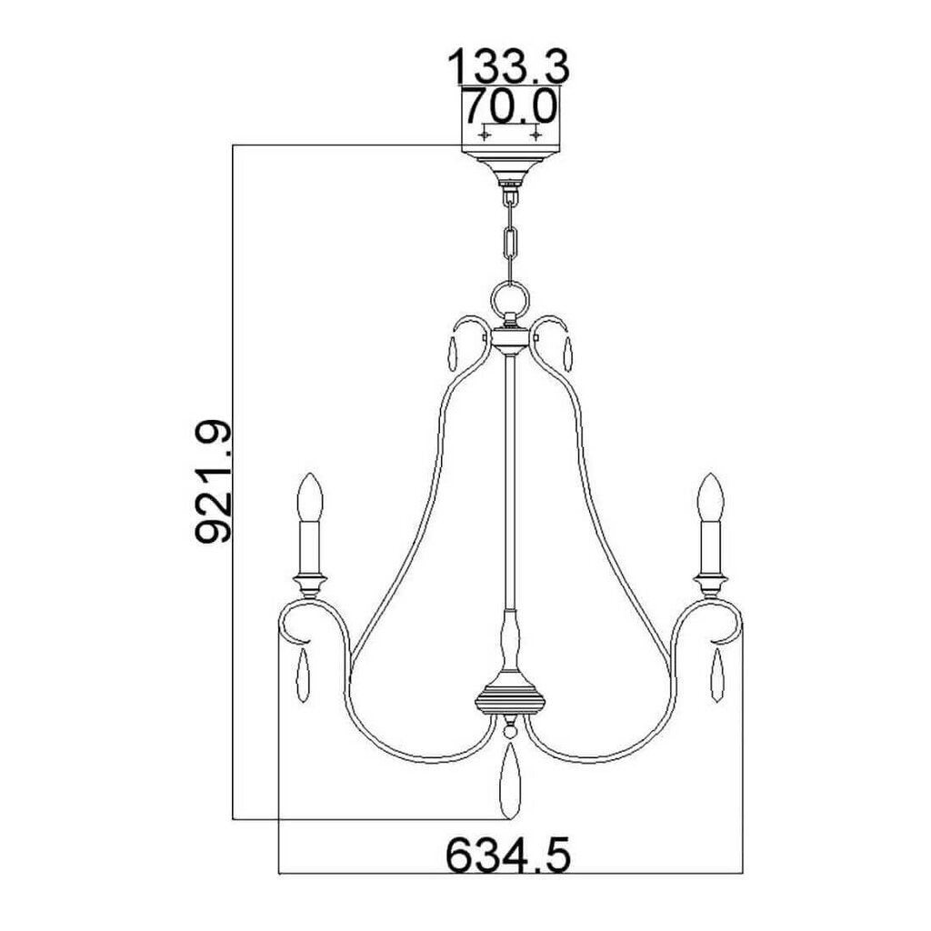 Riippuvalaisin Elstead Lighting Dewitt FE-DEWITT5 hinta ja tiedot | Riippuvalaisimet | hobbyhall.fi