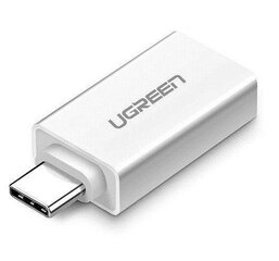 Ugreen US173 USB-A 3.0 - USB-C 3.1 sovitin, valkoinen hinta ja tiedot | Adapterit | hobbyhall.fi