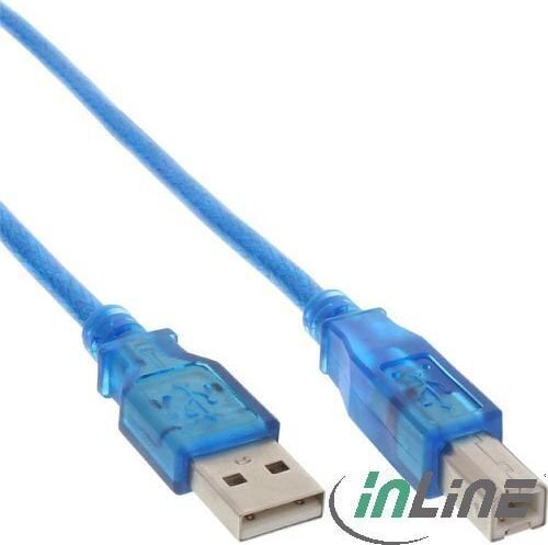 InLine USB-A - USB-B 3 metriä (34535B) hinta ja tiedot | Puhelinkaapelit | hobbyhall.fi