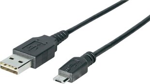 Sharkoon USB-A - microUSB 3 metriä (4044951015504) hinta ja tiedot | Puhelinkaapelit | hobbyhall.fi