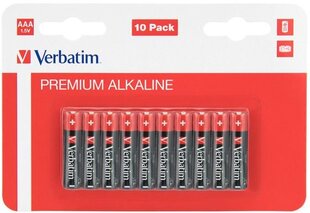 Verbatim Battery Premium AAA / R03 10 kappaletta paristoja hinta ja tiedot | Verbatim Kodin remontointi | hobbyhall.fi