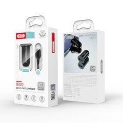 XO-autolaturi TZ12 QC 3.0 18W 1x USB musta + microUSB-kaapeli hinta ja tiedot | Puhelimen laturit | hobbyhall.fi