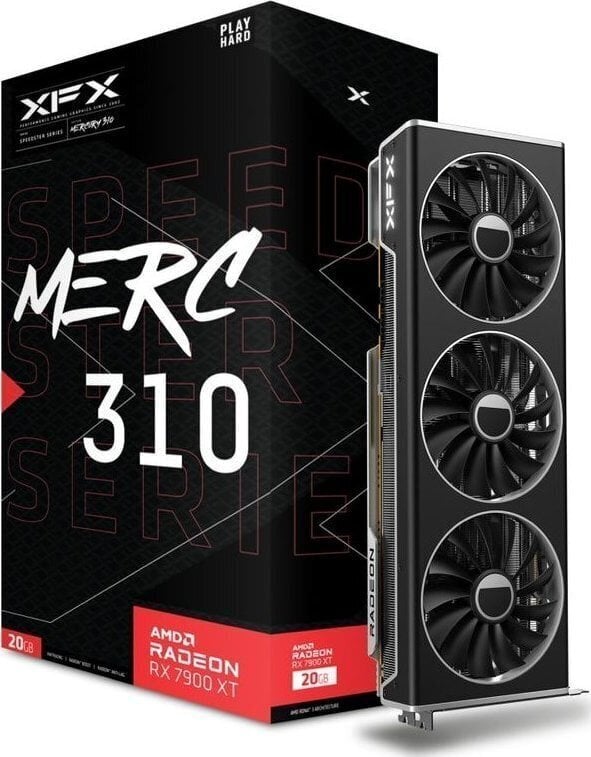 XFX Speedster MERC 310 AMD Radeon RX 7900 XT Black Edition (RX-79TMERCB9) hinta ja tiedot | Näytönohjaimet | hobbyhall.fi