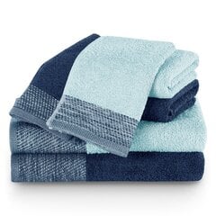 AmeliaHome pyyheliinasetti, 6 kpl, sininen/vaaleansininen hinta ja tiedot | Pyyhkeet | hobbyhall.fi