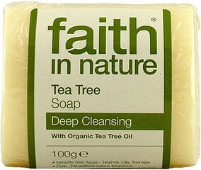 Saippua Faith in Nature Tea Tree, 100 g hinta ja tiedot | Saippuat | hobbyhall.fi