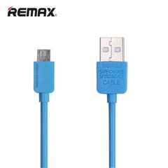 Remax Safe Speed Universal Micro USB data- ja latauskaapeli 1m sininen hinta ja tiedot | Puhelinkaapelit | hobbyhall.fi