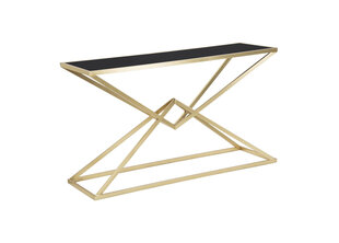 Sivupöytä Glam, 130x40 cm, väri musta/kulta hinta ja tiedot | Sivupöydät | hobbyhall.fi