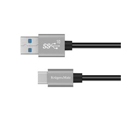 USB-kaapeli - USB-tyyppi C 10 Gbps 0,5 m Kruger & Matz Basic hinta ja tiedot | Kaapelit ja adapterit | hobbyhall.fi
