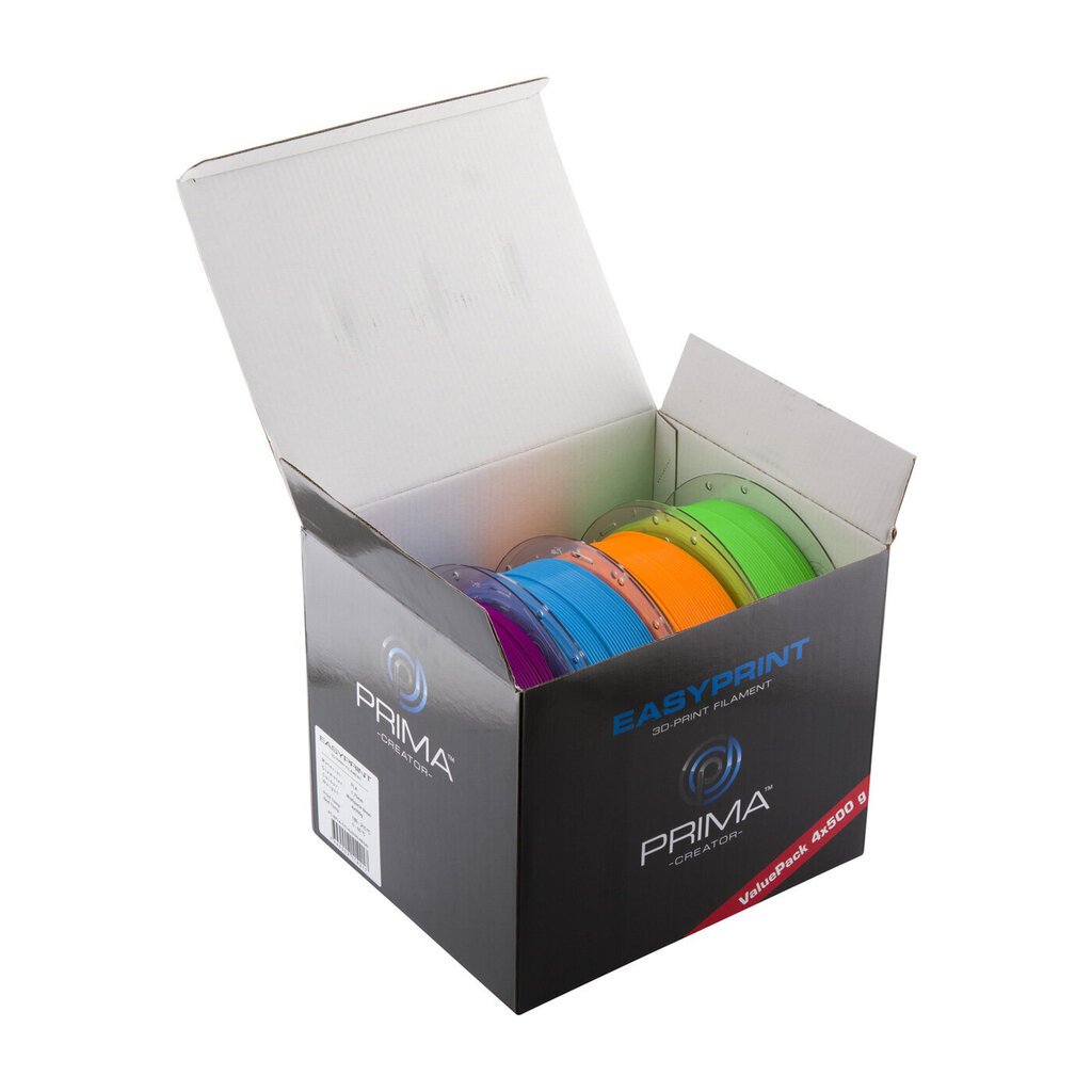 3D muovi PrimaCreator EasyPrint PLA Value Pack Neon, 1.75mm, 4x500g. hinta ja tiedot | Tulostustarvikkeet | hobbyhall.fi