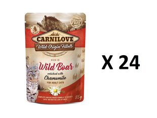 Carnilove säilyke kissoille villisika ja kamomilla 24 X 85g hinta ja tiedot | Kissanruoka | hobbyhall.fi