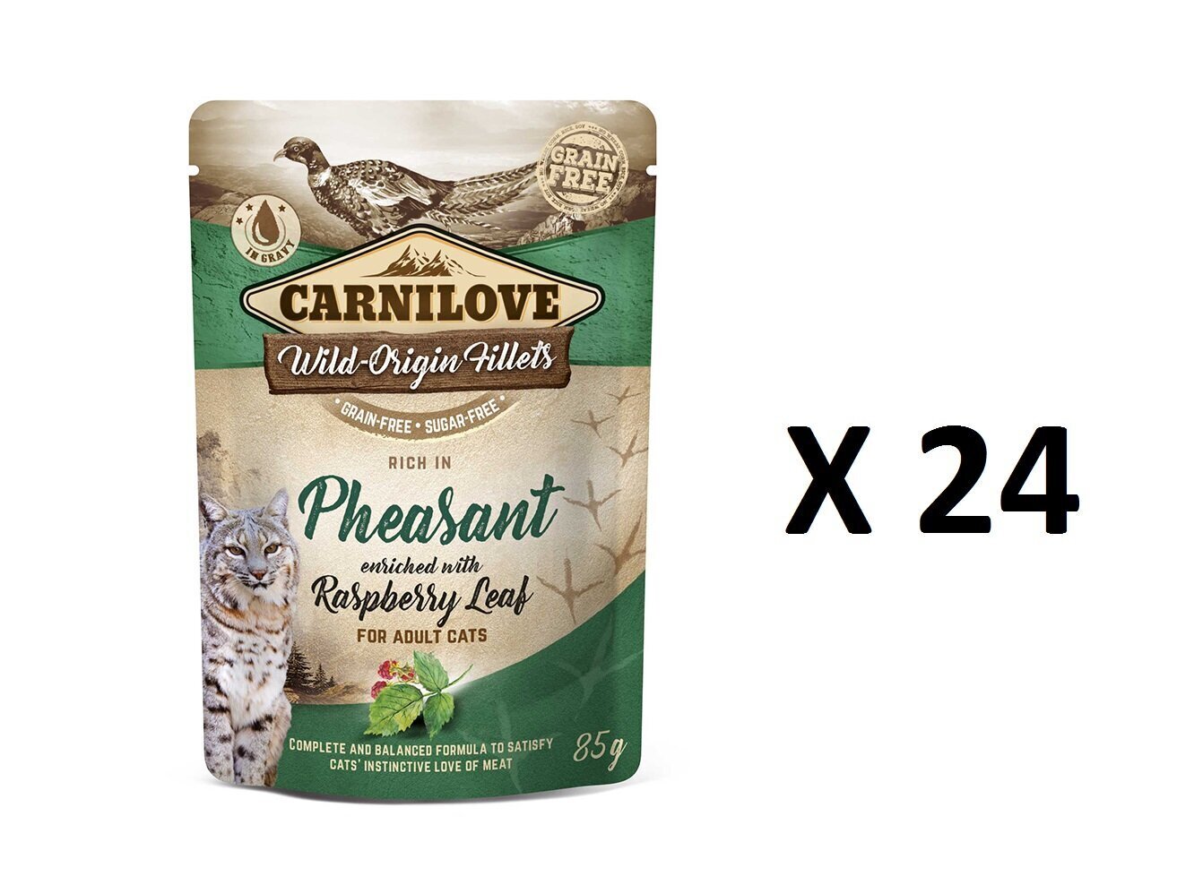 Carnilove säilyke kissoille fasaanilla ja vadelman lehdillä 85g hinta ja tiedot | Kissanruoka | hobbyhall.fi