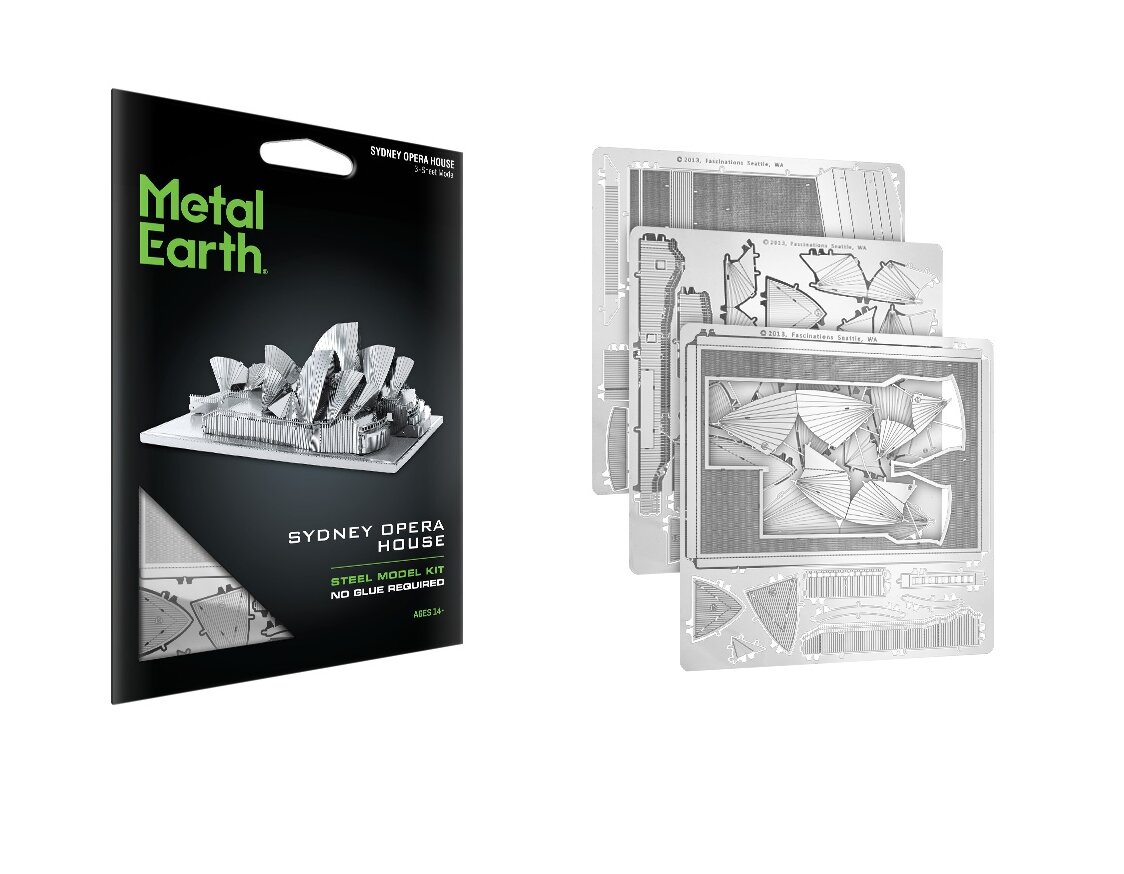 3D palapeli Metal Earth Sydney Opera hinta ja tiedot | Lautapelit ja älypelit | hobbyhall.fi