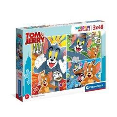 Clementon palapeli Tom ja Jerry 3 x 48 kpl hinta ja tiedot | Palapelit | hobbyhall.fi