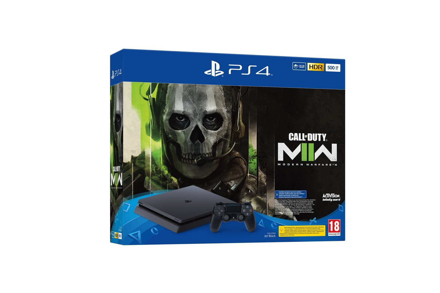 Pelikonsoli Sony PlayStation 4 (PS4) Slim 500 GB (musta) Call of Duty Modern Warfare II hinta ja tiedot | Pelikonsolit | hobbyhall.fi