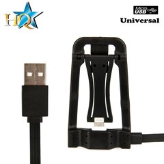 HQ Universal 2in1 Smart Micro USB -kaapeli - taitettava jalusta mille tahansa älypuhelimelle tai taulutietokoneelle musta (OEM) hinta ja tiedot | HQ Matkapuhelimet ja tarvikkeet | hobbyhall.fi