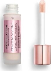 Meikkivoide Makeup Revolution Conceal and Define F0.5, 23 ml hinta ja tiedot | Meikkivoiteet ja puuterit | hobbyhall.fi