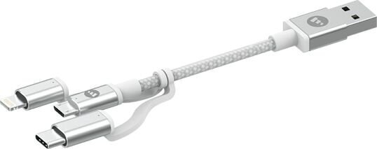 Mophie USB-A - Lightning 1 m (MPH024WHT) hinta ja tiedot | Puhelinkaapelit | hobbyhall.fi