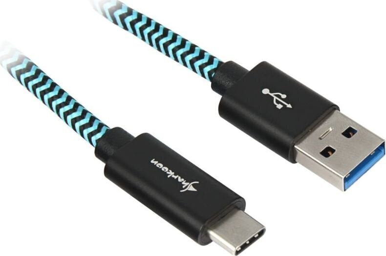 Sharkoon USB-A – USB-C 0,5 m (4044951027118) hinta ja tiedot | Puhelinkaapelit | hobbyhall.fi