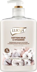 Nestesaippua Luksja Creamy Cotton Milk & Vitamins, 500 ml hinta ja tiedot | Luksja Hajuvedet ja kosmetiikka | hobbyhall.fi