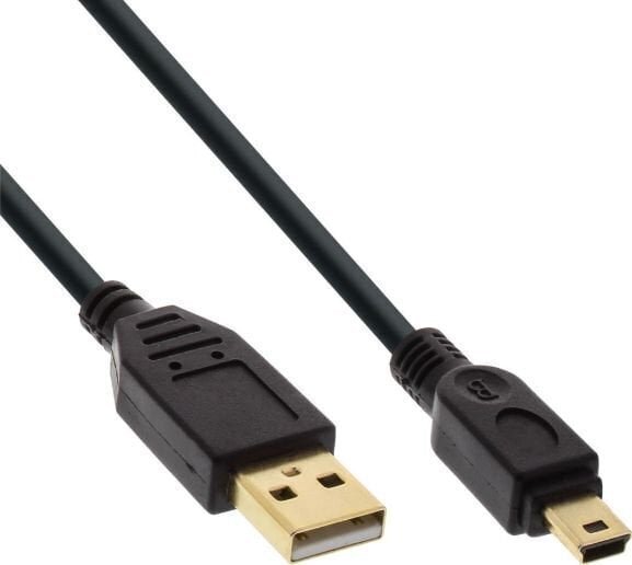 InLine USB-A - miniUSB 0.3 m (31803P) hinta ja tiedot | Puhelinkaapelit | hobbyhall.fi