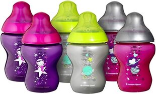 Pullosetti Tommee Tippee, 6x260 ml, 0 kk + hinta ja tiedot | Tuttipullot ja tarvikkeet | hobbyhall.fi