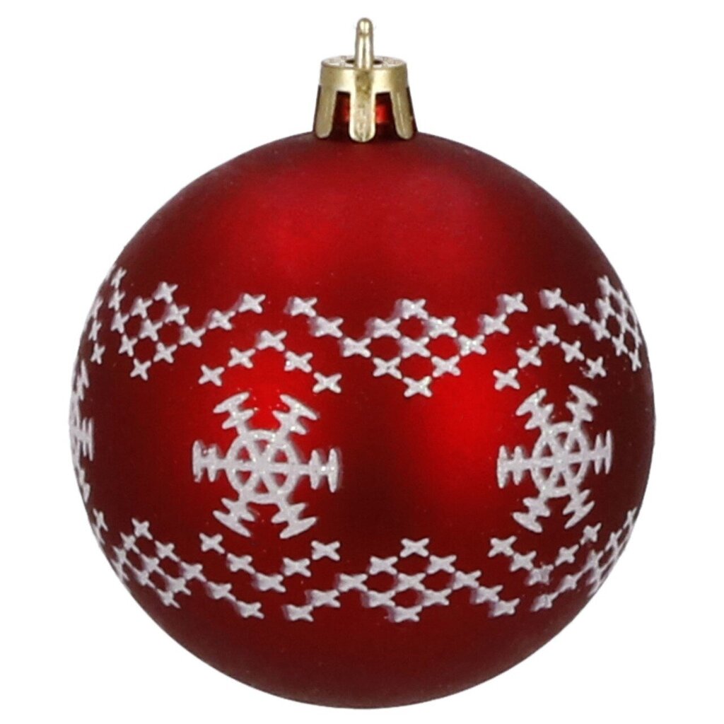 Joulukoristeet joulukuuseen, punainen, 30 kpl, 5 cm hinta ja tiedot | Joulukuusen koristeet | hobbyhall.fi