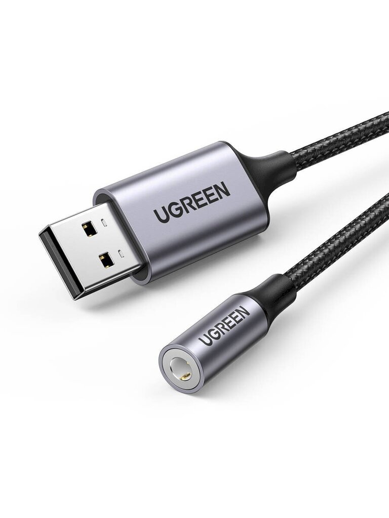 UGREEN CM477 Audio Adapter, USB to Mini Jack 3.5mm AUX (grey) hinta ja tiedot | Adapterit | hobbyhall.fi