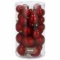 Kuusenkoristepallot, punainen, 30 kpl, 6 cm hinta ja tiedot | Joulukuusen koristeet | hobbyhall.fi