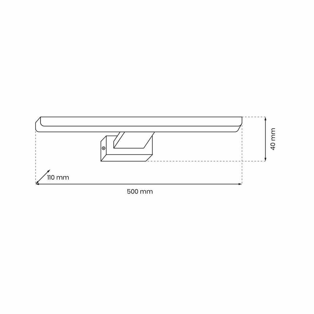 Seinävalaisin PINTO GOLD 12W LED 50cm hinta ja tiedot | Seinävalaisimet | hobbyhall.fi