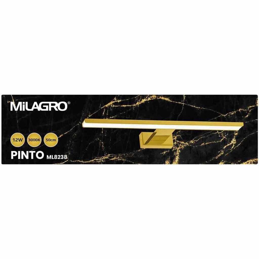 Seinävalaisin PINTO GOLD 12W LED 50cm hinta ja tiedot | Seinävalaisimet | hobbyhall.fi