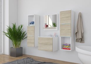Kylpyhuonesetti ADRK Furniture, ruskea hinta ja tiedot | Kylpyhuonekalusteet | hobbyhall.fi