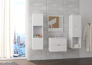 Kylpyhuonekalusteet ADRK Furniture Lauro, 4 osaa, valkoinen hinta ja tiedot | Kylpyhuonekalusteet | hobbyhall.fi