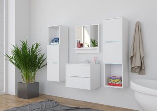 Kylpyhuonekalusteet ADRK Furniture Lauro, 4 osaa, valkoinen hinta ja tiedot | Kylpyhuonekalusteet | hobbyhall.fi
