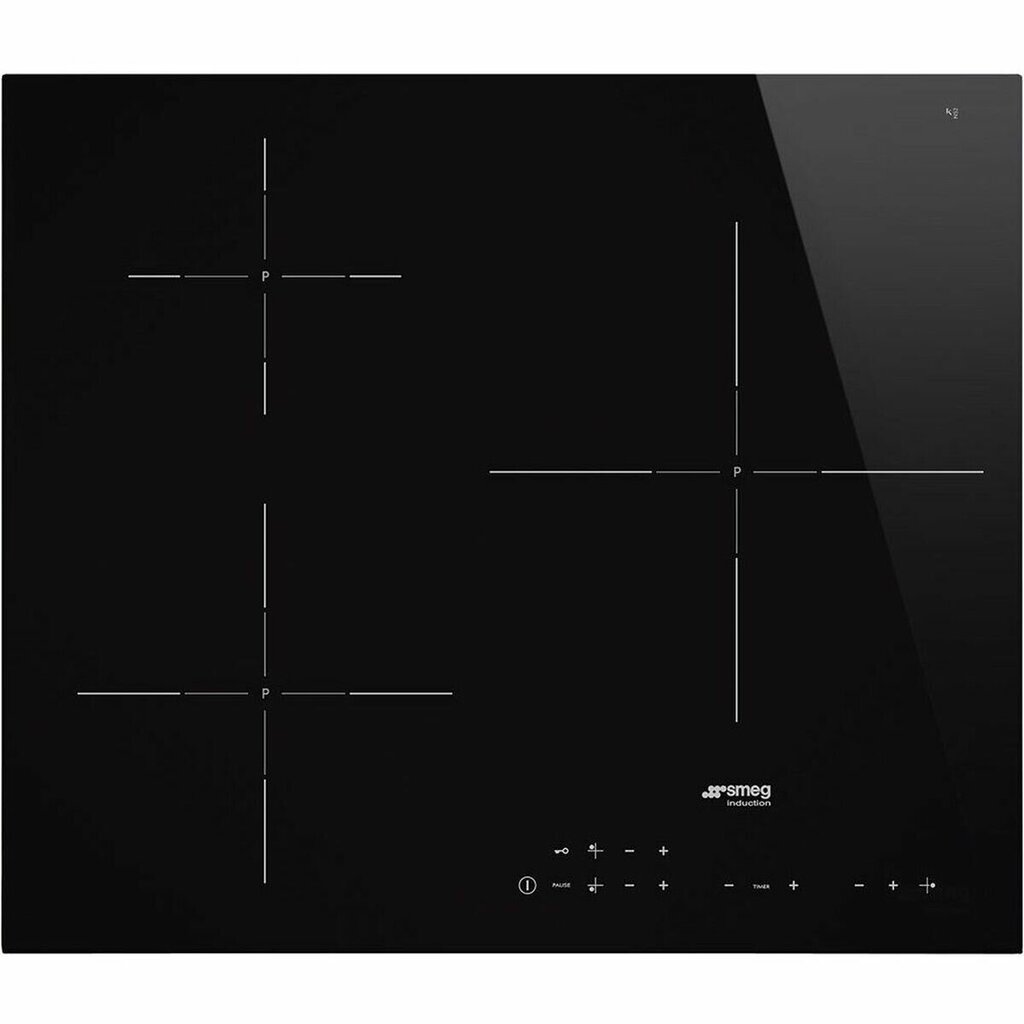 Smeg keittotaso SI5632D, 3 x induktio, 60 cm, musta, leikatut reunat hinta ja tiedot | Liesitasot | hobbyhall.fi